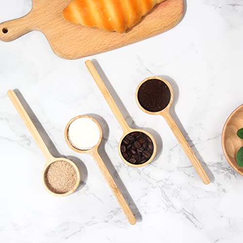 Coffee Scoop,Bamboo Coffee Spoon,2 Tbsp(30 Ml) Measuring Spoon For Ground Beans Tea Powder Suger Or Flour (1Pcs Long) #TOP4