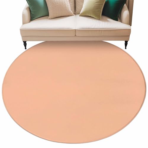 Round Area Rugs for Living Room Bedroom 8 ft Solid