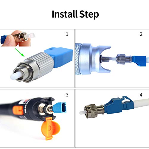 Step-by-step installation guide for the FC Male to LC Female adapter