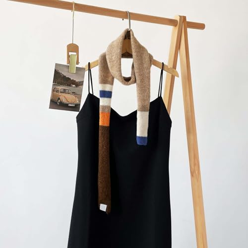 Stripe Scarf for Women Girls Colorful Long Skinny Winter Scarves Fashion Knitted Neck Scarf Neckerchief2