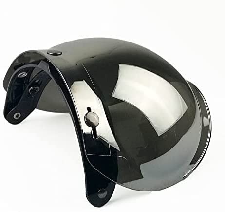 Parabrisas de motocicleta Compatible with casco V-intage compatible con visera de casco MOTO compatible con casco abierto BEON/TORC de 3 broches,Confiable