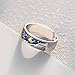 unahtinr Fashionable Gogh Starry for Sky Rings S925 Silver Plated Adjustable Open Lover Rings Knuckle Ring Jewelry G
