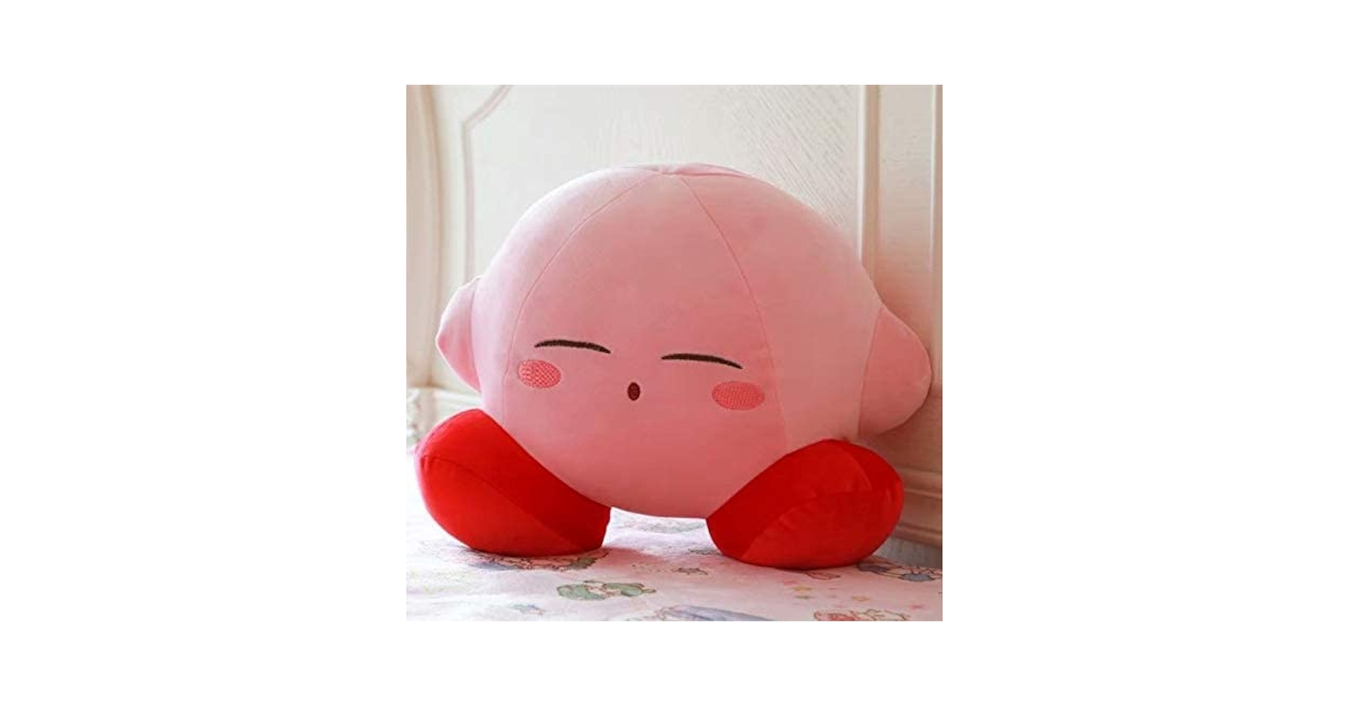 【新品 未使用】カービィ ビッグ ぬいぐるみ クッション ピンク 非売品 もしもカービィにすいこまれたら…”を再現できる 全高約38cmの
