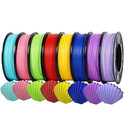 ONENPOXARY PLA 8 Pack (Teal, Pink, Apple Green, Red, Royal Blue, Yellow, Violet, Light Purple), 8x250g