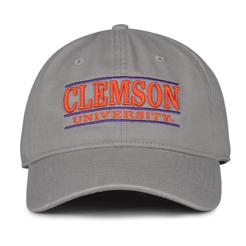 The Game Split Bar Design Trucker Mesh Hat Grey Adjustable Clemson Tigers