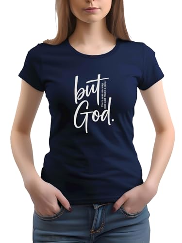 Image of XENOVAURBAN Women Cotton Printed Regular Fit T-Shirt | Stylish Round Neck Graphic Tshirt - WRN-BUTGOD1