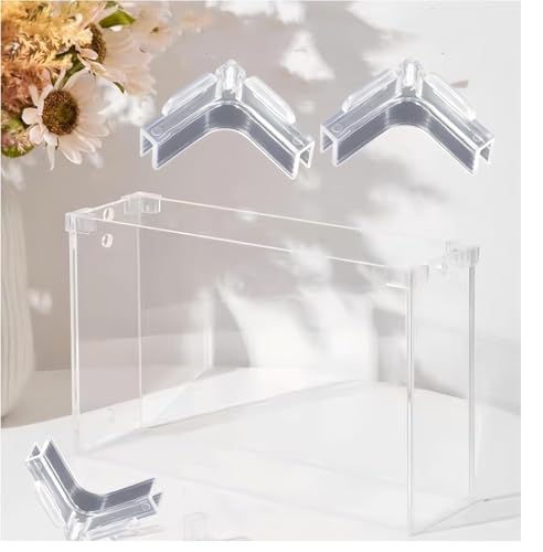 CAASFOOY Pack of 12 Soft Aquarium Covers 5mm Acrylic Corner Protectors High Strength Easy Installation (Transparent) - Image 4