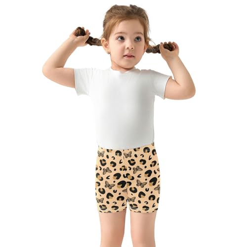 Girls' Shorts Soft Summer Soft Boxers Short Leopard Butterfly Leggings Dance Bottoms2