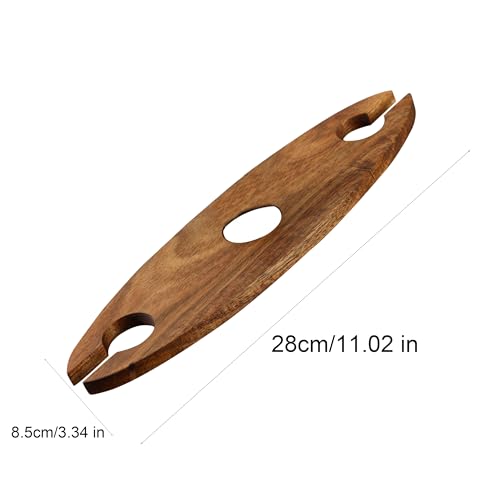 Soporte de botellas de vino de madera grabado personalizado 2PCS miniatura 3