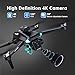 Drone with 4K HD Camera for Adults and Beginners,Drone with 40 Mins Long Flight Time,Foldable WIFI Mini RC Quadcopter with Brushless Motor,Dual Cameras,Gestures Selfie