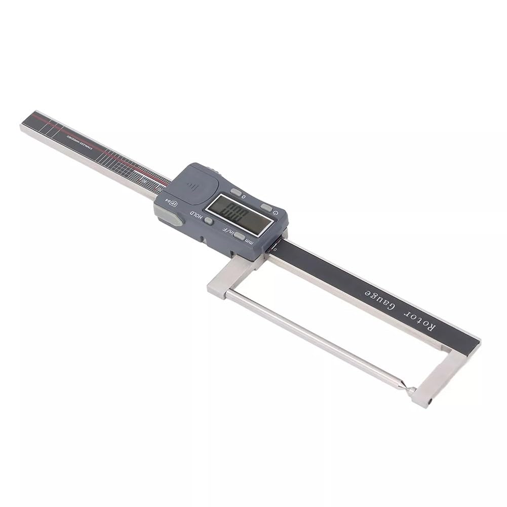Medidor digital de rotor de freno de 0 a 80 mm con pantalla electrónica, calibrador Vernier de acero inoxidable para medir el desgaste de las pastillas de freno y el disco, IP54 impermeable