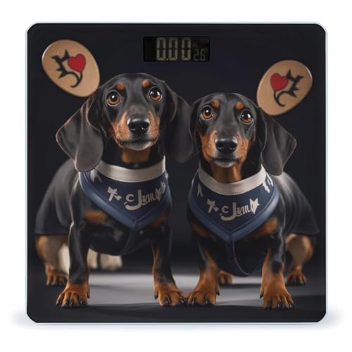 Báscula Digital de Baño I Love My Dog Dachshunds miniatura 1