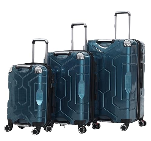Carry-On 3-piece Luggage Sets Large Capacity Suitcases Carry On Luggage TSA Customs Suitcase Luggage Carry On (Color : Blue, Size : 20+24+28in)