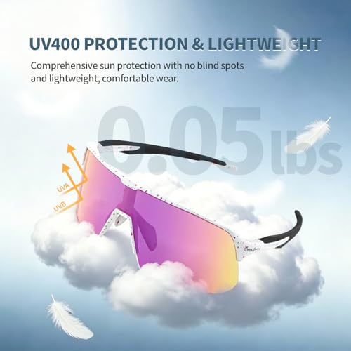 Image of BangLong XL 150MM Polarized Sport Sunglasses for Men Women UV400 Protection | TR90 Flexible Frame, TAC Scratch-Resistant Lens, 0.85oz Ultralight for Running Hiking Cycling Driving Baseball
