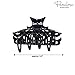 Parcelona French Beau Celluloid Acetate No Slip Sturdy Jaw Hair Claw Clips for Women and Girls (Black 3 1/2