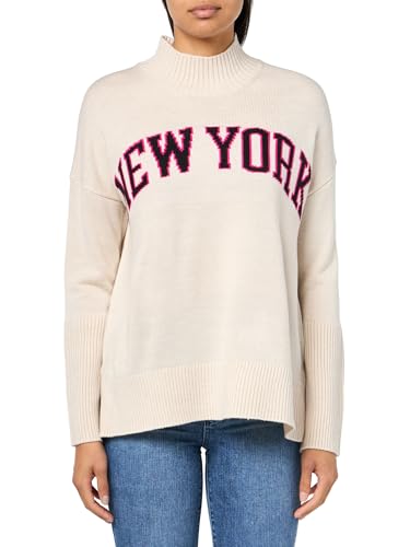 Image of DKNY Women's Varsity Soft Trendy Warm Sweater