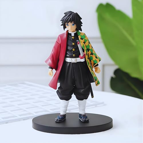 Image of Anime Cartoon Character Action Figure | Limited Edition | Attractive Lightweight Durable Toy Figures for Home Decors Office Desk and Study Table (Giyuu Standing)