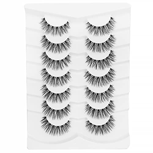 Dramatic Long Thick Faux Mink Lashes Pack Jiocolor Fluffy 3D Volume Eye Fake Eyelashes 7 Pairs Full Crossed Big Eye Lashes Pack Dj-31 #TOP5