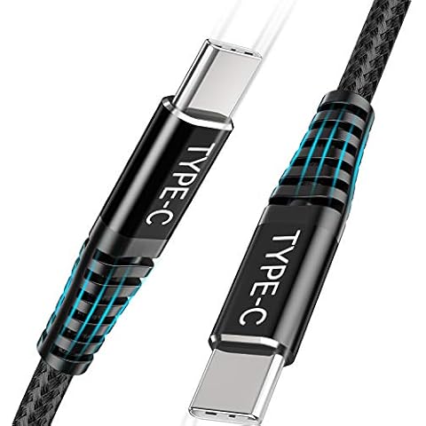 USB C to USB C Cable 2M 2-Pack,60W 20V/3A Power Delivery Type C to C PD Charging Lead Fast Charger For Samsung Galaxy S20 FE S21 Note 20 10 Ultra Plus A51 A71 A80 A90 S10 S9,iPad Pro 2021/2020/2018 Cover