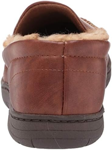 Haggar Men's Venetian Slipper Indoor/Outdoor House Shoe with Memory Foam Comfort Slipper, Smooth Tan, Large | Image 2