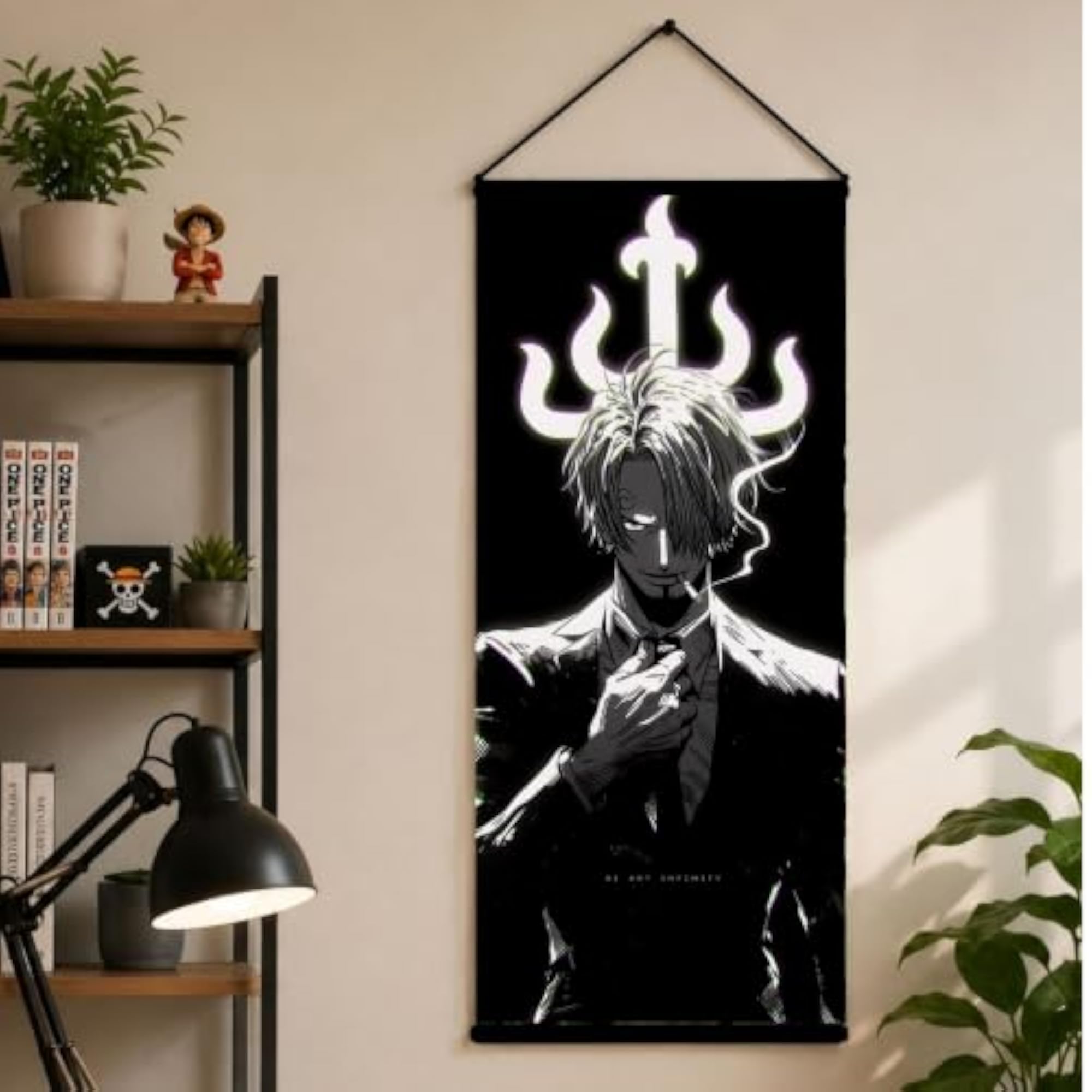 Anime Sanji One Piece NOIR SERIES Wall Scroll Poster