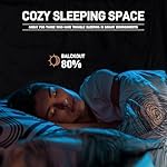 Quinnsus Bed Tent Bed Canopy Queen Size Tents for Adult and Kids - Portable Sleeping Bed Tents 80% Blackout with 4 Doors Breathable Private Space Tents(Mattress Not Included) - Image 4