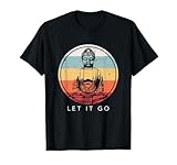 Let It Go Buddha MeditationT-Shirt Vintage Zen Buddhist Gift T-Shirt