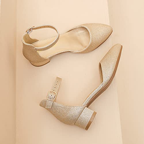Image of Amoji Girls High Heels Kid Ankle Strap Dress Shoes Wedding Party for Little Kid Big Kid 412
