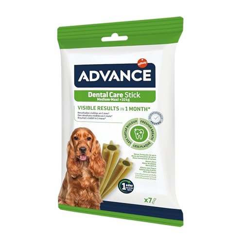 ADVANCE Snacks Dental Care Stick Medium/Maxi - Barrita Dental Para Perros De Razas Medianas y Grandes - Pack De 13 x 180 g - Total 2,34 kg