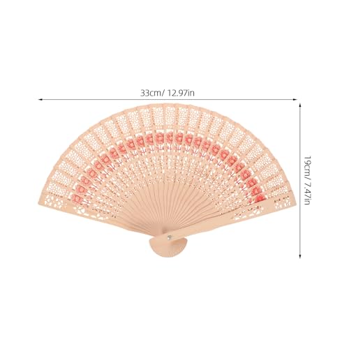 Éventails pliables de mariage COHEALI lot de 50 au design rétro avec ouverture manuelle fluide - 2