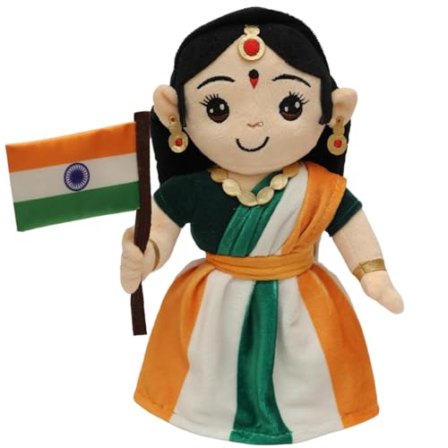 Panda's Box Musical Bharat MATA (Medium - 30 cms) | Musical Soft Plush Toy | Best Gift for Infants, Toddlers & Babies