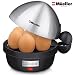 Mueller Rapid Egg Cooker, Hard Boiled Egg Maker with Auto Shut-Off, Noise-Free, 7 Egg Capacity and Stainless Steel Lid, Perfect for Keto Diets