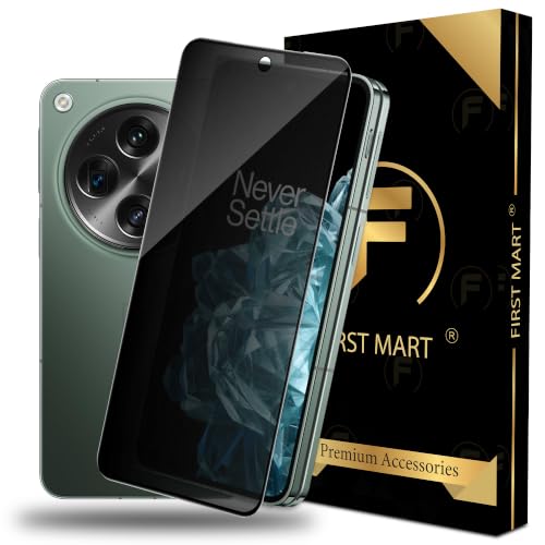 Image of FIRST MART Privacy Tempered Glass for OnePlus Open | Anti-Spy Screen Protector, Edge-to-Edge 9H Scratch Protection, Case-Friendly, Bubble-Free | Pack of 1