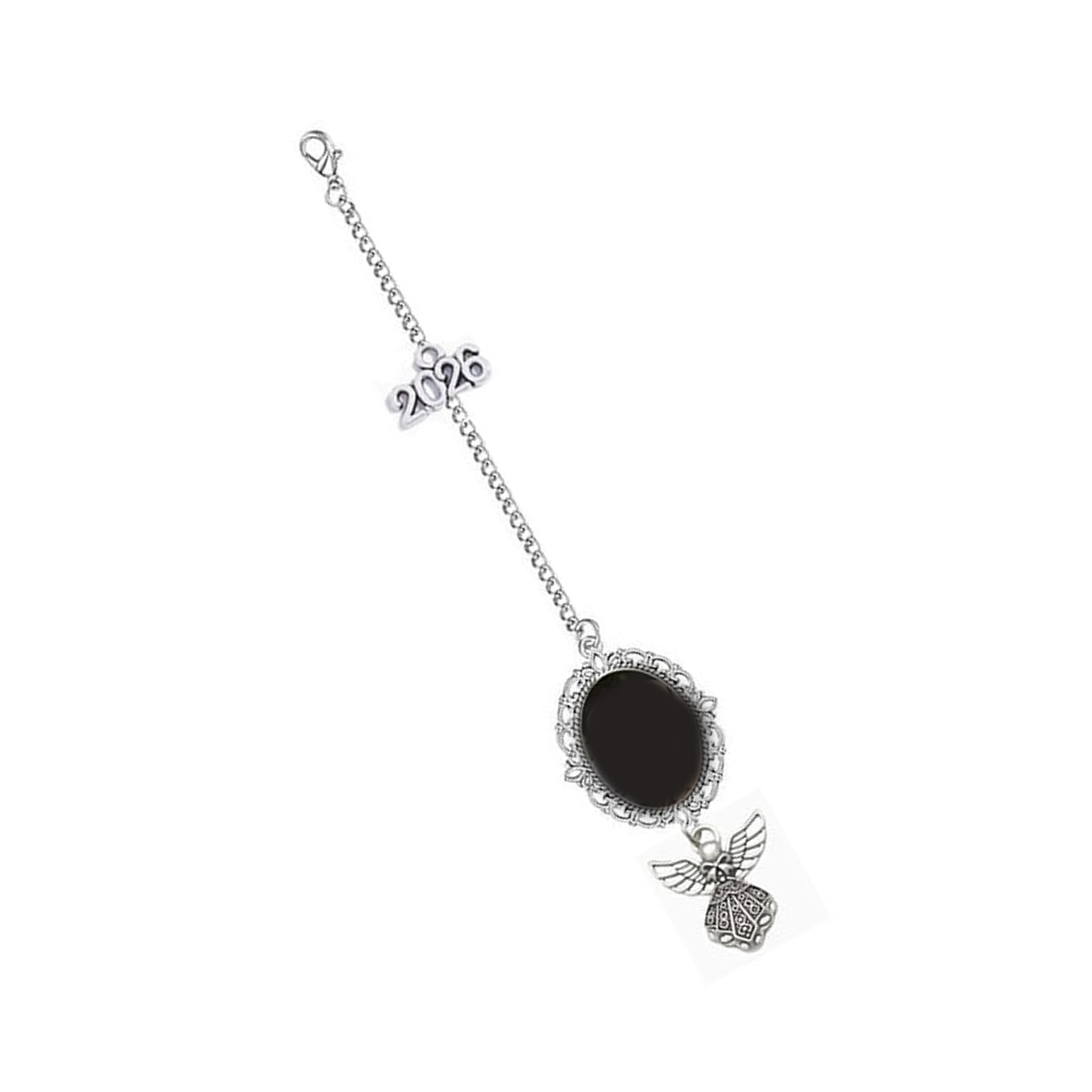 Academic Achievement Tassels Charm Graduation Hat Tassels Pendant with Alloy Photo Holder for School Commencement Event Academic Decoration Pendant