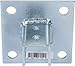 Morris Products 17454 Post Base Channel 4 Hole Square – for 1-5/8” Strut – Side Orientation, Galvanized Steel – 6” x 6” Base – Secures Strut Assembly to Floors, Surfaces, 1-Pack