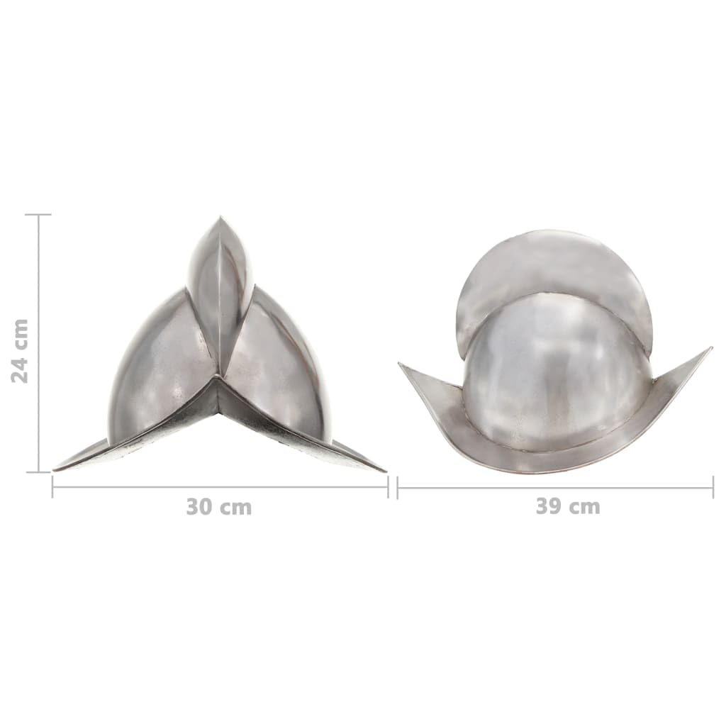 Genérico Réplica de Casco de Caballero Medieval Antiguo Larp Acero Plata,Arte y Ocio,Hobbies y Artes Creativas,Coleccionables,Armas coleccionables,286218