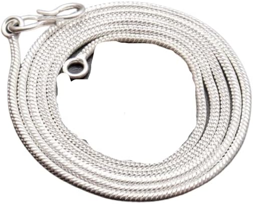 Exclusive 925 sterling silver smooth silver chain necklace jewelry for men/ women