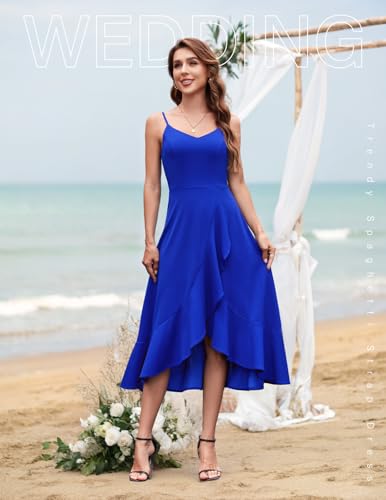 Image of DRESSTELLS Women's Cocktail Dresses, Formal Wedding Guest Graduation Party High Low Dress