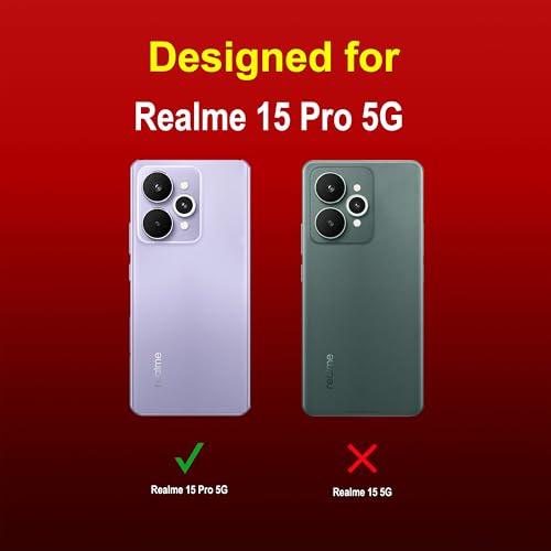 Image of Zapcase Back Case Cover for Realme 15 Pro 5G | Compatible for Realme 15 Pro 5G Back Cover | Liquid Silicon Magic Case with Camera Protection | Red