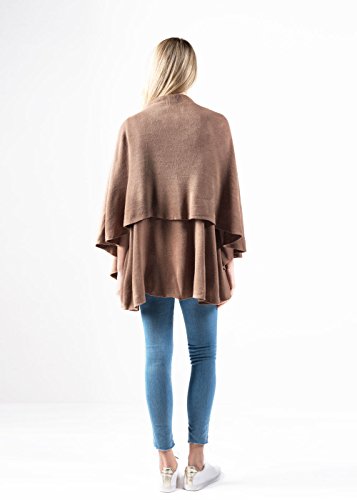 Look By M Women's Draped 4 in 1 Multi Ways Basic Shawl Vest3