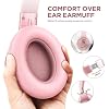 AUSDOM E7 Bluetooth Active Noise Cancelling Headphones, Wireless Over Ear ANC with Microphone, Hi-Fi Stereo Sound, 50H Playtime, Comfortable Earpads for Travel Work TV Phones, Rose Gold
