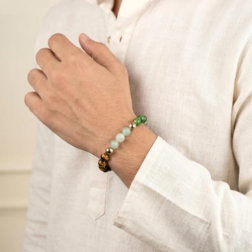 Image of Astrotalk Dhan YOG Bracelet with Pyrite Tortoise | Tortoise for Wealth & Stability | Tortoise for Good Luck for Home & Office | Elegant Gift for Housewarming | Gift for Man & Woman
