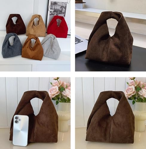 Bolso bandolera Slouchy Suede Crescent para mujer miniatura 6
