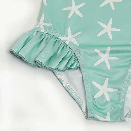 Image of iLover Girls Sparkle One Piece Swimsuits Crossback Swimwear Beach Bathing Suit with Adjustable Strap 4-10 Years