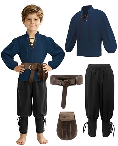 Disfraz Medieval para Niños Vikingos 4-12 años