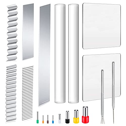 Yayatty 19 PCS Outils de Modelage Céramique, Outils Sculpture Argile, Rouleau à Pâtisserie en Acrylique, Lame de Trancheuse D'argile, Emporte-pièces Ronds...