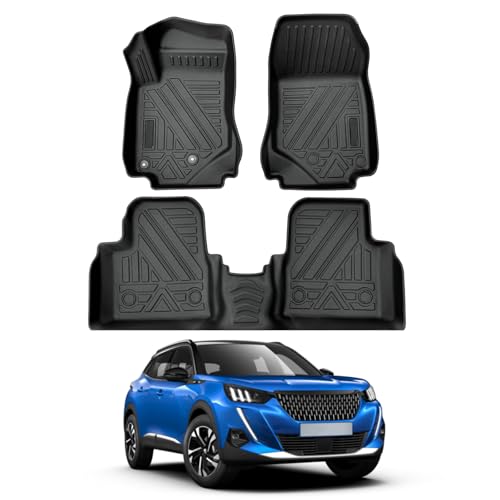 Tapis de sol étanches et antidérapants pour auto Peugeot 2008
