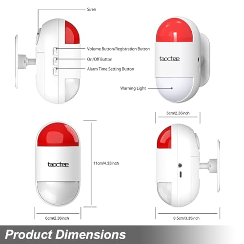 Panic Button Alarm for Security Emergency Remote Panic Button Alarm Siren for Home,Lightweight and Compact Button with Lanyard,Emergency Alert System for House Business Shop(Only 1xsiren) - Image 3