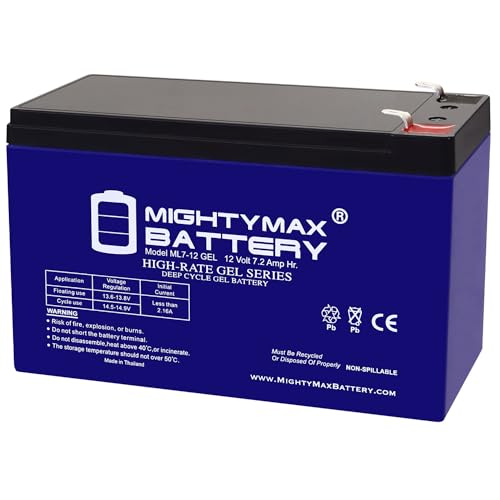 Mighty Max Battery 12V 7AH Gel F1 Replacement Battery Compatible with Planet Mobility Lexis Light Scooter