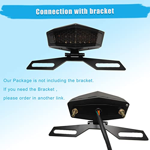 Motorcycle Tail Light Led Brake Lights With Turn Signal Light , Universal Motorcycle Amber Signal Light, Red Running & White License Plate Light Fit For Honda Shadow Suzuki Yamaha Kawasaki Dirt Bike #TOP5